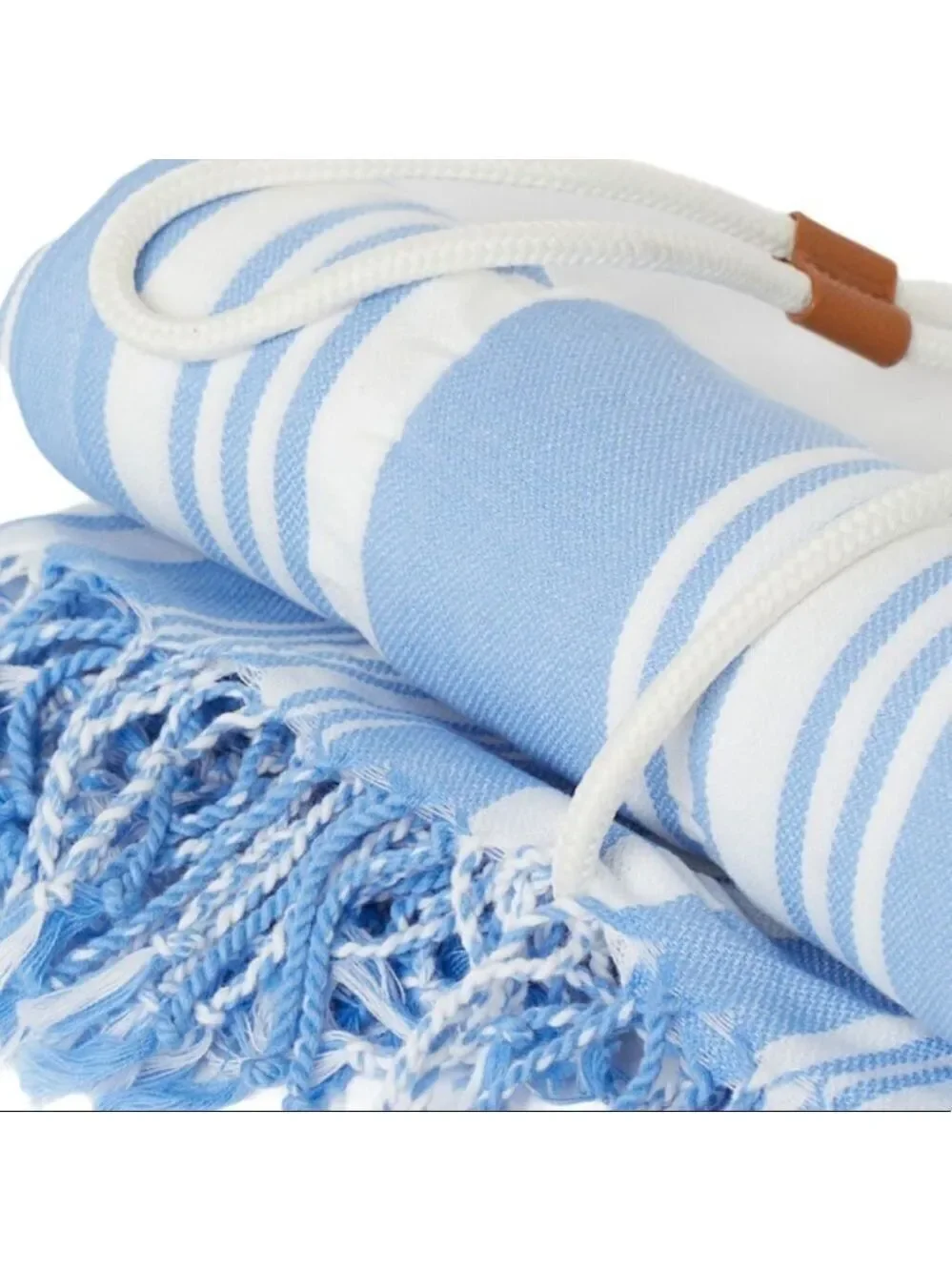 NEW lemlem x H&M Blue Organic Turkish Cotton Beach Towel🎁